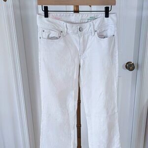 Lilly Pulitzer White Bootcut Vintage Jeans Size 6… - image 1